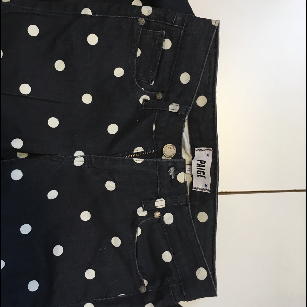 polka dot skinny jeans